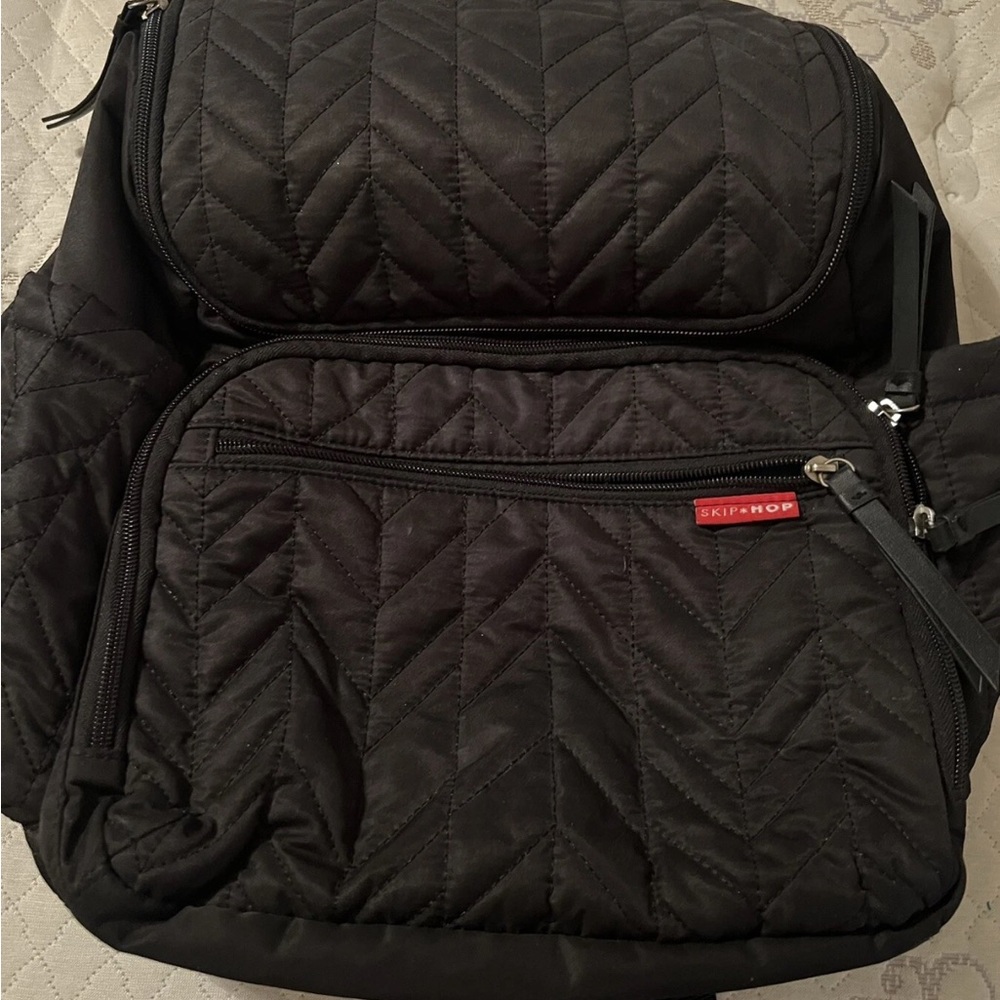 Skip Hop Quilted Black Backpack